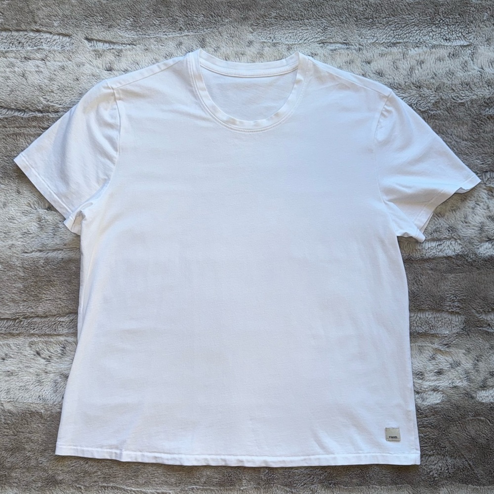 Vuori Solid White Basic Short Sleeve T-Shirt - image 2